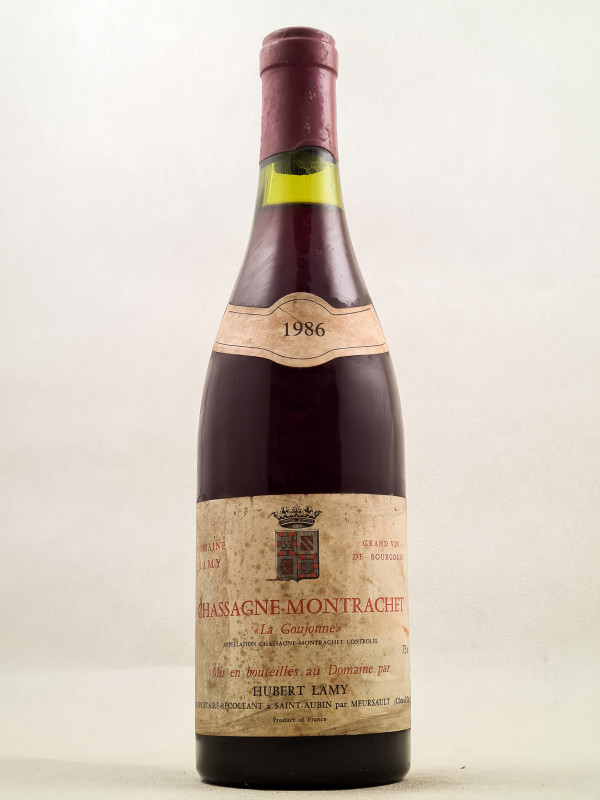 Hubert Lamy - Chassagne Montrachet rouge "La Goujonne" 1986