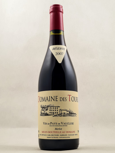 Domaine des Tours - Vin de Pays du Vaucluse Merlot 2007