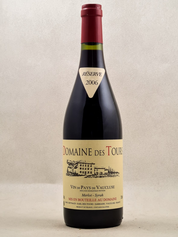 Domaine des Tours - Vin de Pays du Vaucluse Merlot Syrah 2006