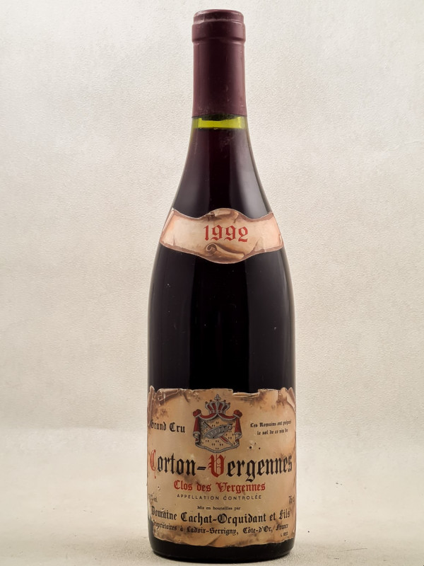 Cachat Ocquidant - Corton "Vergennes" 1992