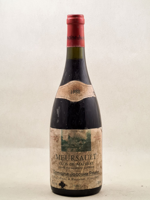 Jacques Prieur - Meursault "Clos de Mazeray" 1980