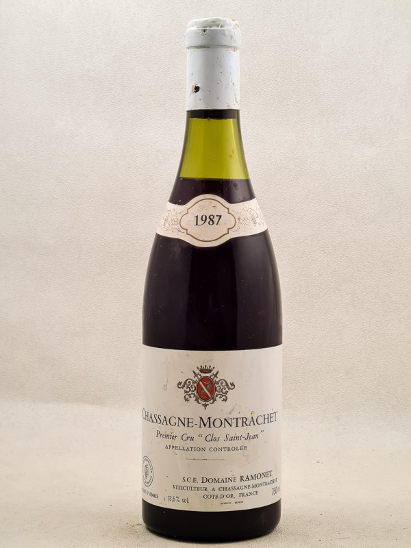 Ramonet - Chassagne Montrachet 1er cru "Clos Saint Jean" 1987