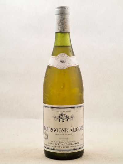 Dupont-Tisserandot - Bourgogne Aligoté 1988