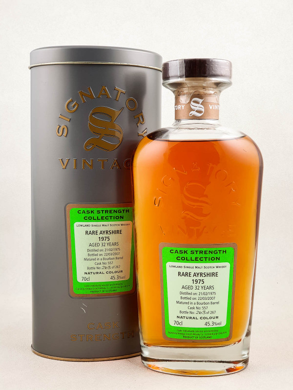 Signatory Vintage Rare Ayrshire - Whisky Cask Strength Collection 32 years 1975