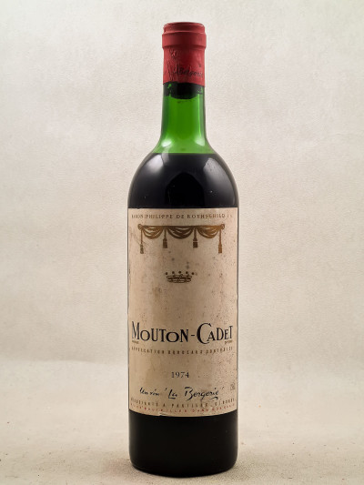 Baron Philippe de Rothschild - Bordeaux "Mouton Cadet" 1974