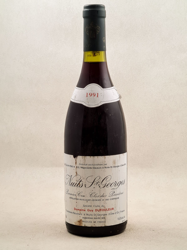 Guy Dufouleur - Nuits Saint Georges 1er cru "Clos des Perrières" 1991