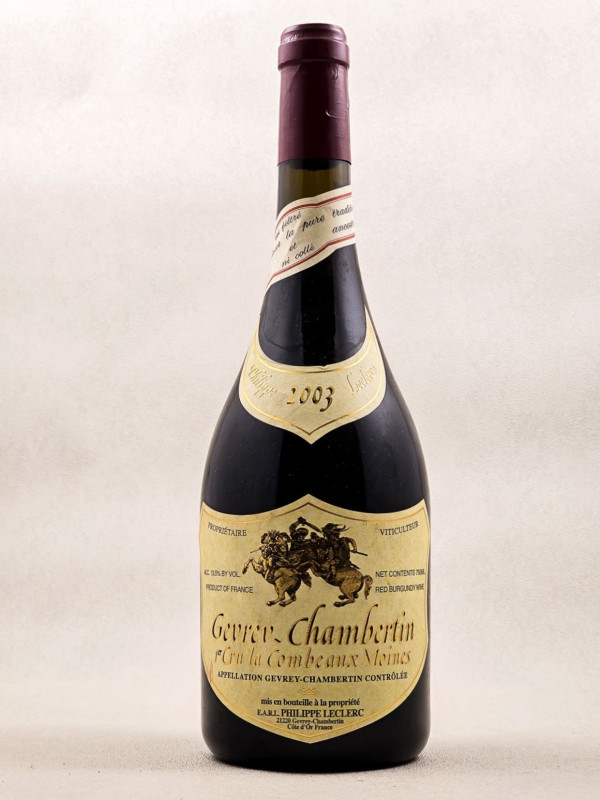 Philippe Leclerc - Gevrey Chambertin 1er cru "Combe Aux Moines" 2003