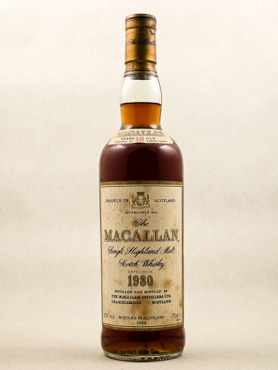 Macallan - Whisky aged 18 years 1980