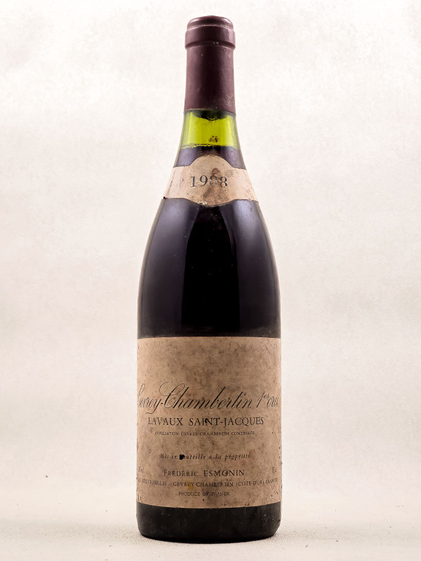 Frederic Esmonin - Gevrey Chambertin 1er Cru "Lavaux Saint-Jacques" 1988