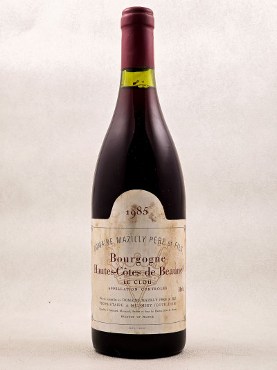 Mazilly Pere & Fils - Bourgogne Hautes Côtes de Beaune "Le Clou" 1985