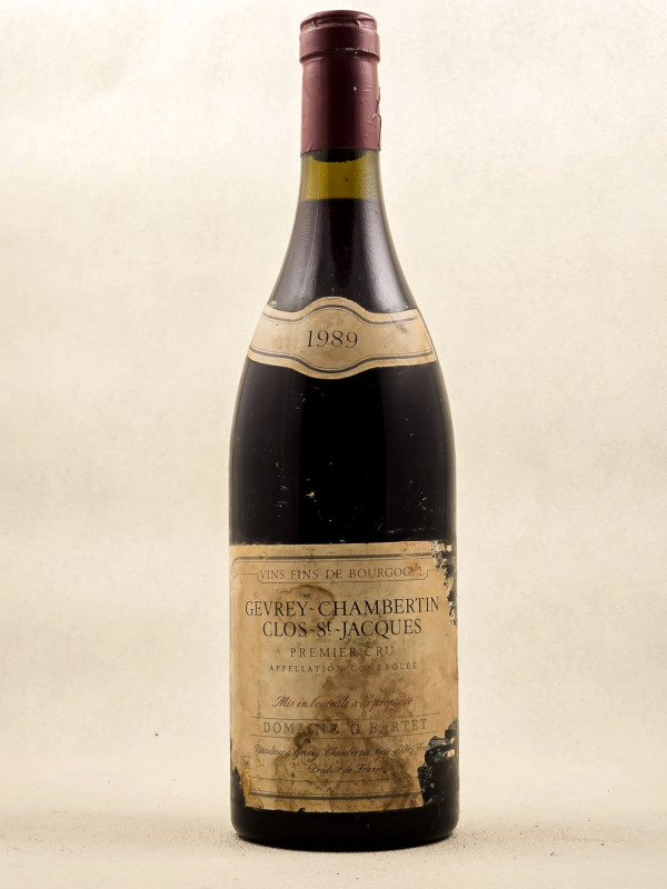 G.Bartet - Gevrey Chambertin 1er Cru "Clos Saint Jacques" 1989