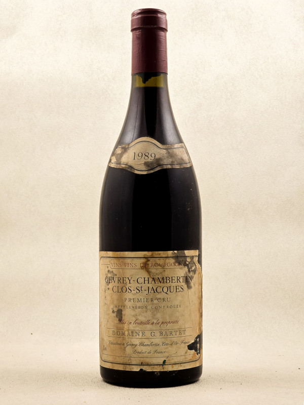 G.Bartet - Gevrey Chambertin 1er Cru "Clos Saint Jacques" 1989