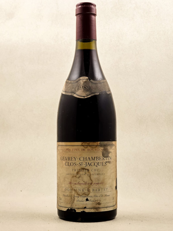 G.Bartet - Gevrey Chambertin 1er Cru "Clos Saint Jacques" 1989