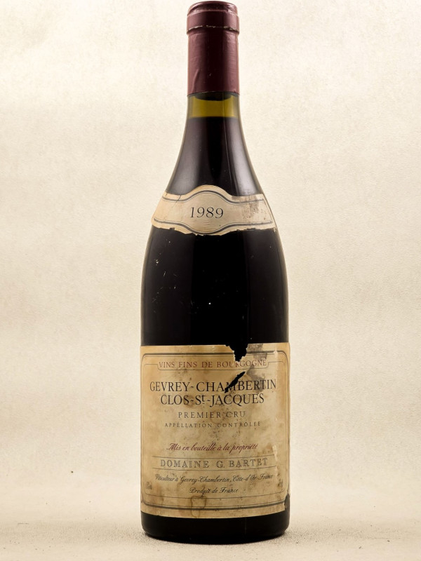G.Bartet - Gevrey Chambertin 1er Cru "Clos Saint Jacques" 1989