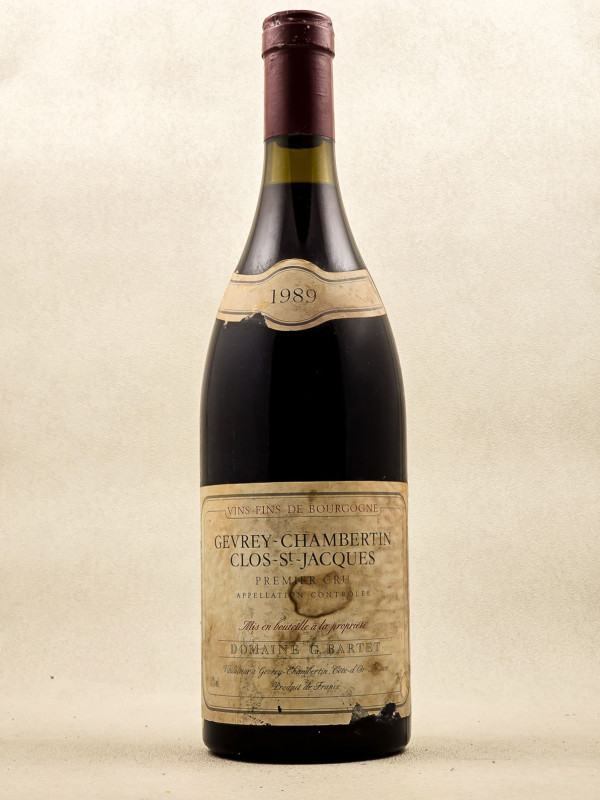 G.Bartet - Gevrey Chambertin 1er Cru "Clos Saint Jacques" 1989