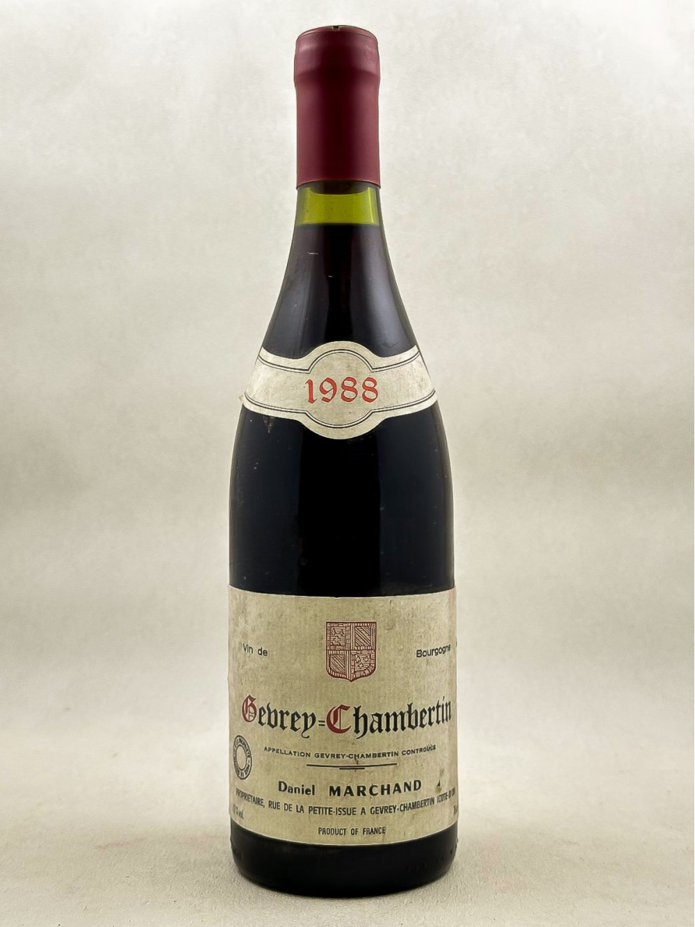 1988 Naddef Gevrey-Chambertinブルゴーニュワイン GEVREY