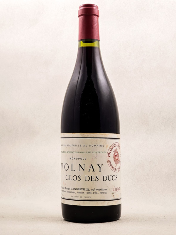 Marquis d'Angerville - Volnay 1er cru "Clos des Ducs" 1990