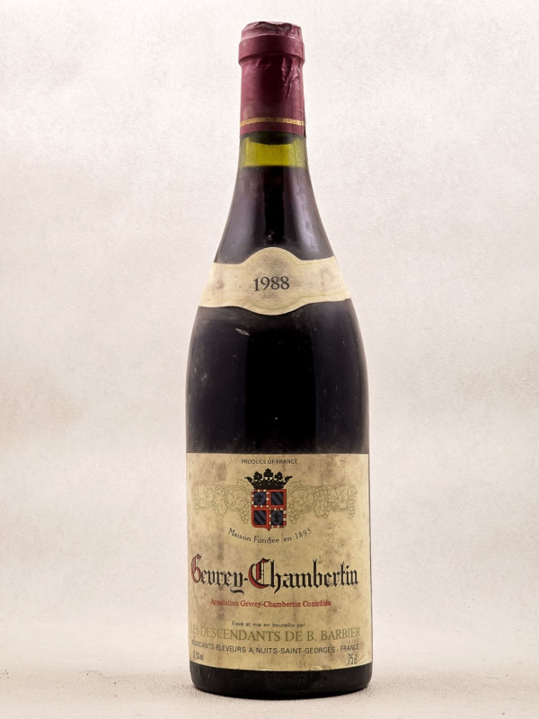 Roger Barbier - Gevrey Chambertin 1988