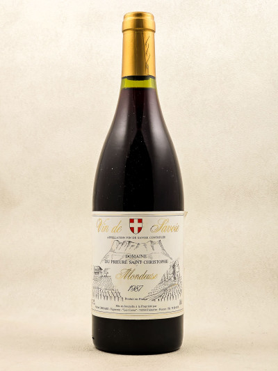 Prieuré Saint Christophe Michel Grisard - Vin de Savoie "Mondeuse" 1987