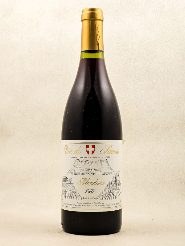Prieuré Saint Christophe Michel Grisard - Vin de Savoie "Mondeuse" 1987