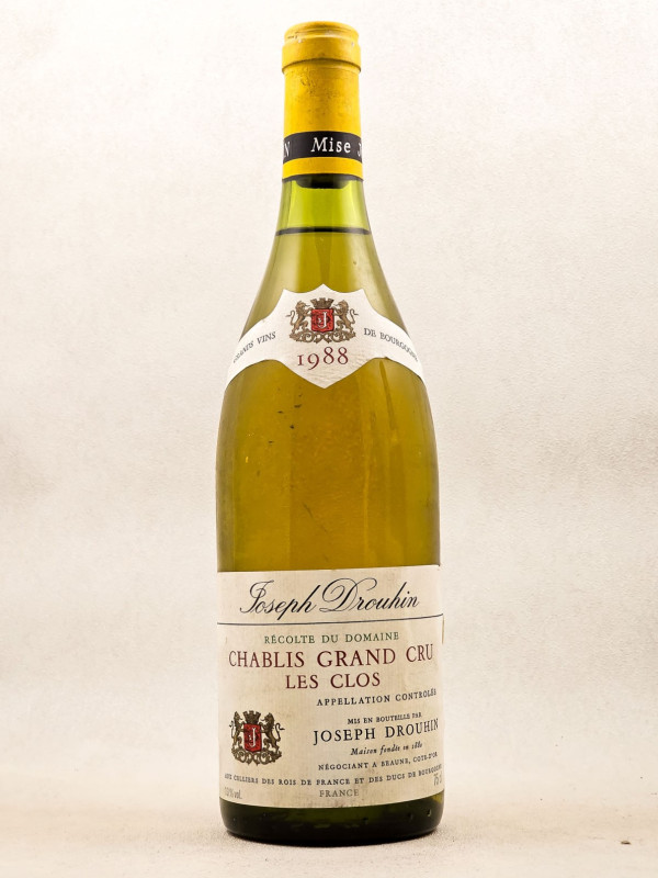 ワイン Joseph Drouhin Chablis 1988 Joseph Drouhin Vaudon Chablis – Triangle Wine Company