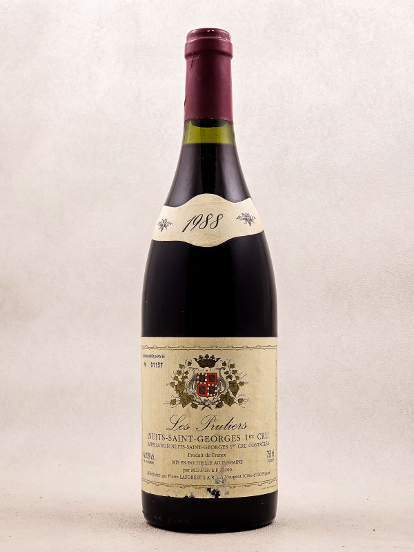 Pierre Laforest - Nuits Saint Georges 1er cru "Les Pruliers" 1988