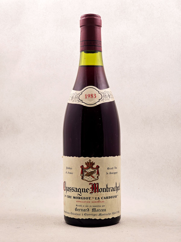 Bernard Moreau - Chassagne Montrachet 1er cru rouge "Morgeot La Cardeuse" 1983