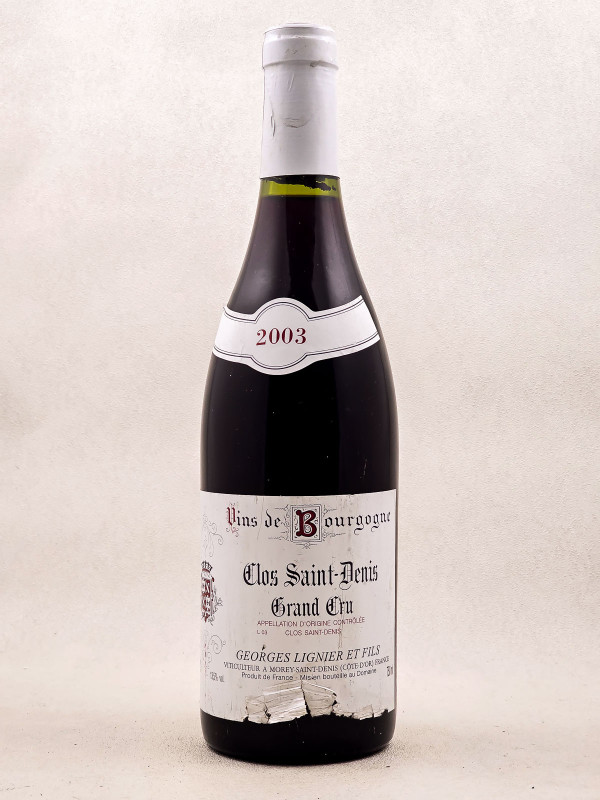 Georges Lignier - Clos Saint Denis 2003