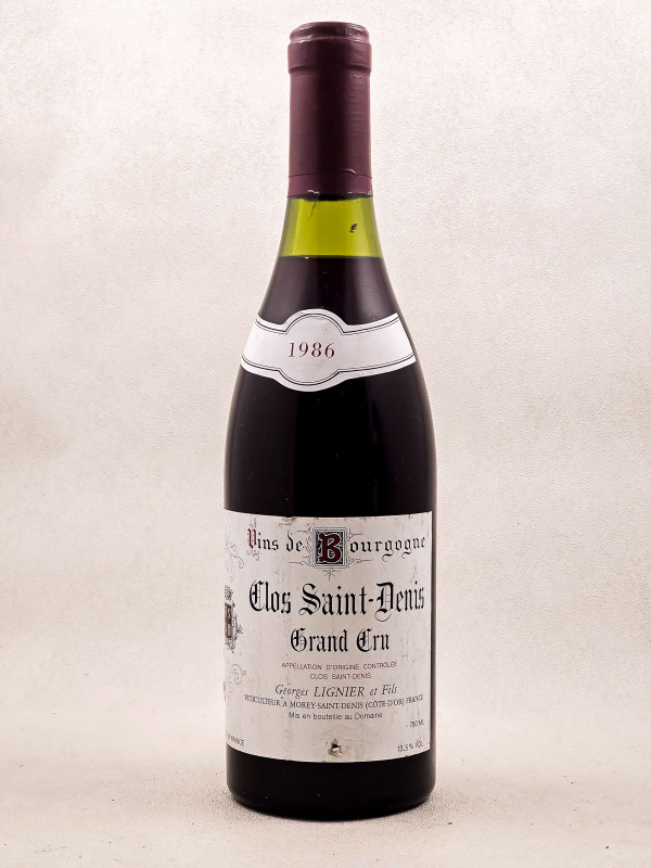 Georges Lignier - Clos Saint Denis 1986