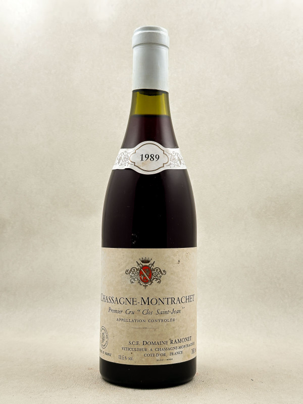 Ramonet - Chassagne Montrachet 1er cru "Clos St Jean" Rouge 1989