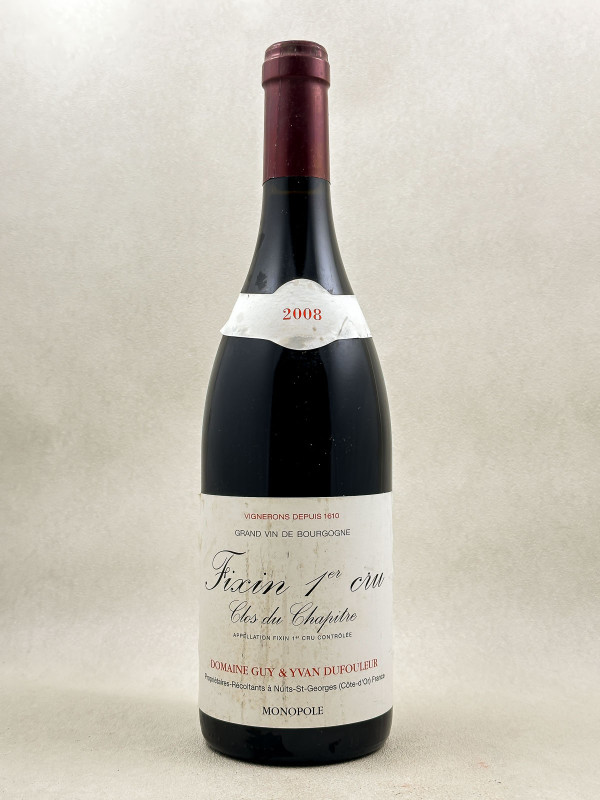 Guy Dufouleur - Fixin 1er Cru "Clos du Chapitre" 2008