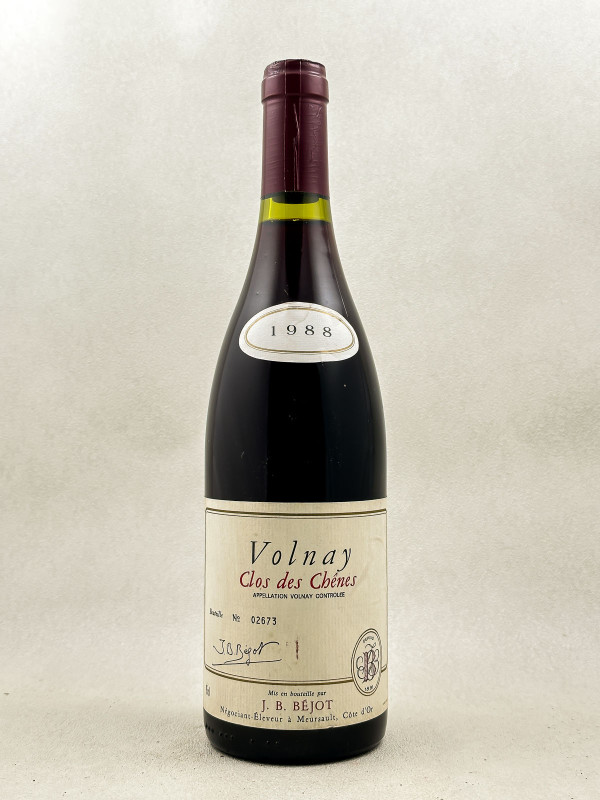 Jean-Baptiste Béjot - Volnay 1er Cru "Clos des Chênes" 1988