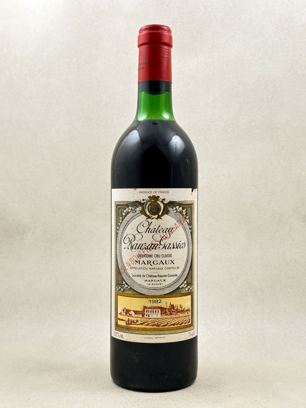 Rauzan Gassies - Margaux 1982