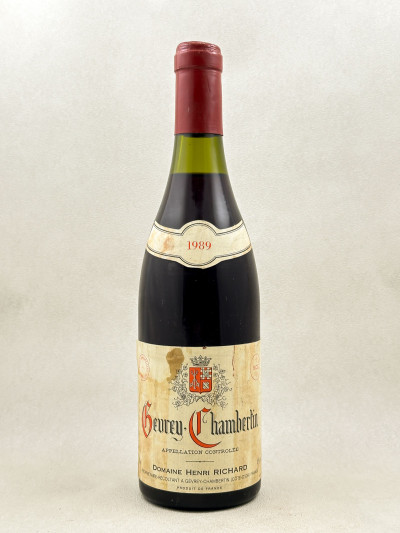 Henri Richard - Gevrey Chambertin 1989