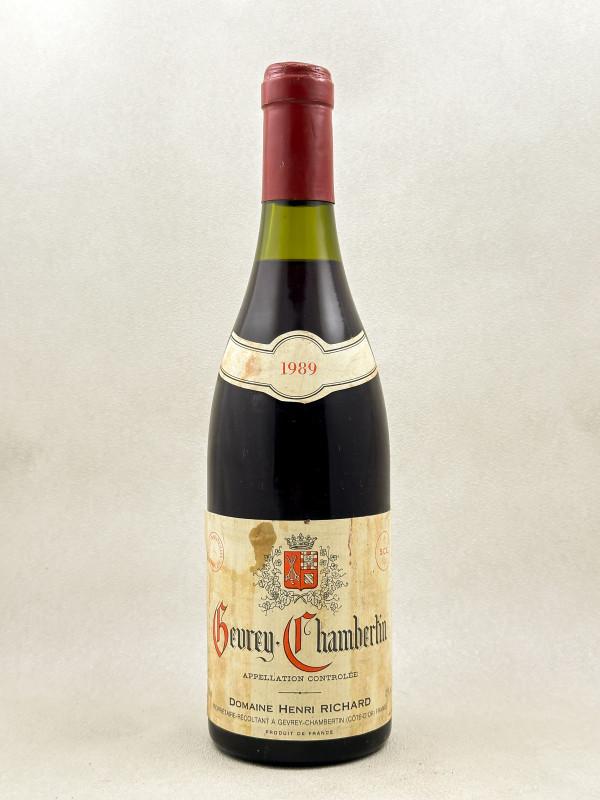 Henri Richard - Gevrey Chambertin 1989