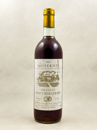 Haut-Bergeron - Sauternes 1983