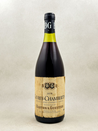 Barton & Guestier - Gevrey Chambertin 1978