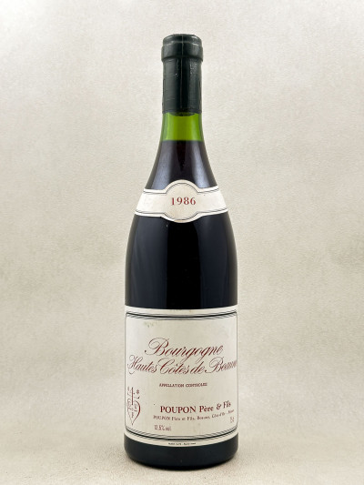 Poupon - Bourgogne Hautes Côtes de Beaune 1986