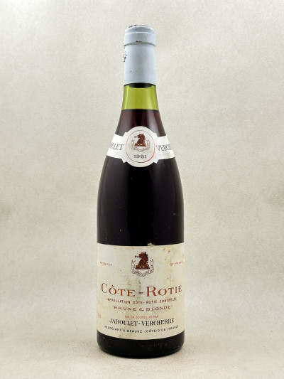 Jaboulet Vercherre - Côte Rotie "Brune & Blonde" 1981