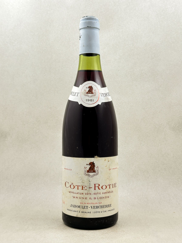 Jaboulet Vercherre - Côte Rotie "Brune & Blonde" 1981