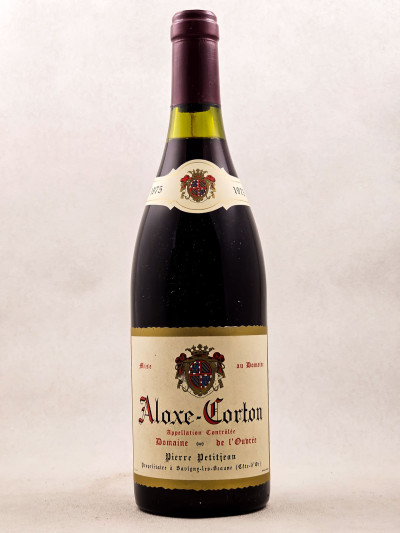 Pierre Petitjean - Aloxe Corton 1975