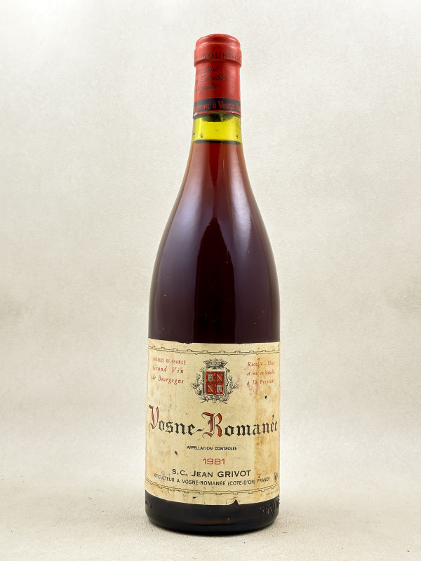 Jean Grivot - Vosne Romanée 1981