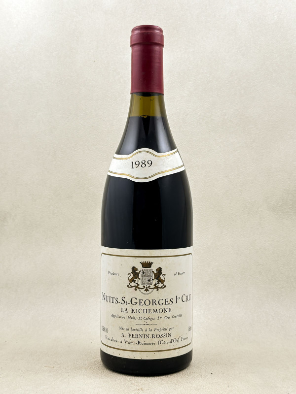 Pernin-Rossin - Nuits St Georges 1er cru "La Richemone" 1989