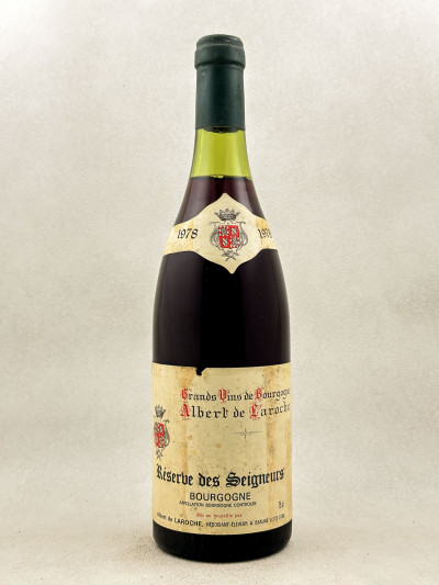 Albert de Laroche - Bourgogne Pinot Noir 1978