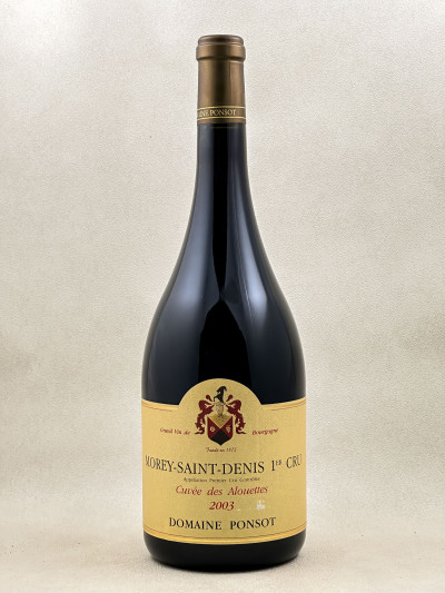 Ponsot - Morey St Denis 1er Cru "Cuvée des Alouettes" 2003 MAGNUM