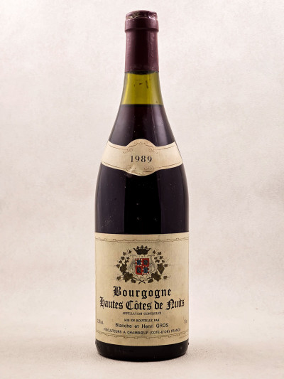 Blanche et Henri Gros - Bourgogne Hautes Côtes de Nuits 1989
