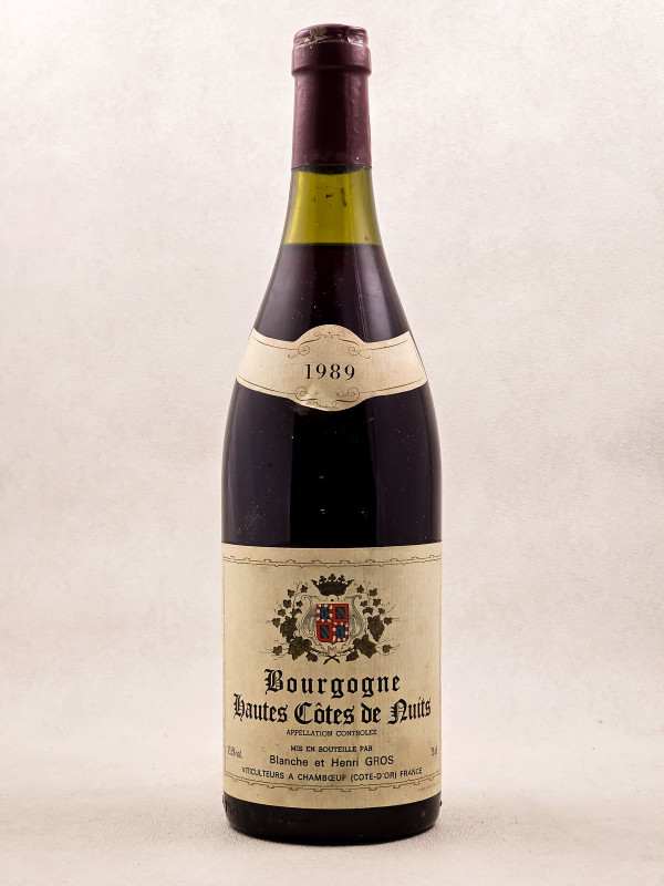 Blanche et Henri Gros - Bourgogne Hautes Côtes de Nuits 1989