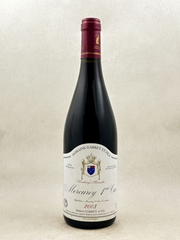 Hubert Garrey - Mercurey 1er cru 2003