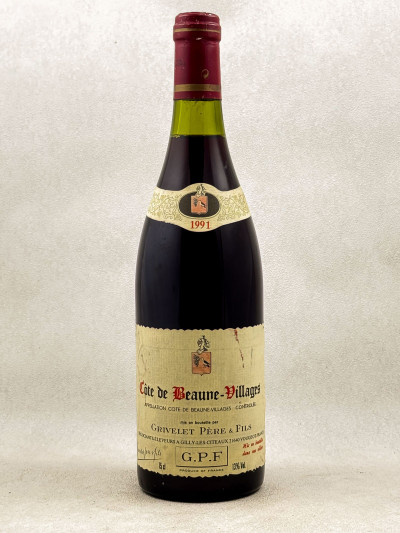 Grivelet Père & Fils - Côte de Beaune Villages 1991
