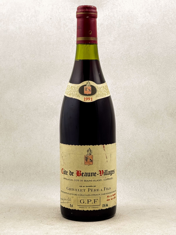 Grivelet Père & Fils - Côte de Beaune Villages 1991
